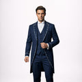 Navy Blue Victorian Frock Coat Suit