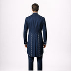 Navy Blue Victorian Frock Coat Suit