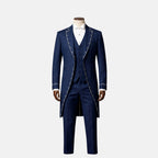 Navy Blue Victorian Frock Coat Suit