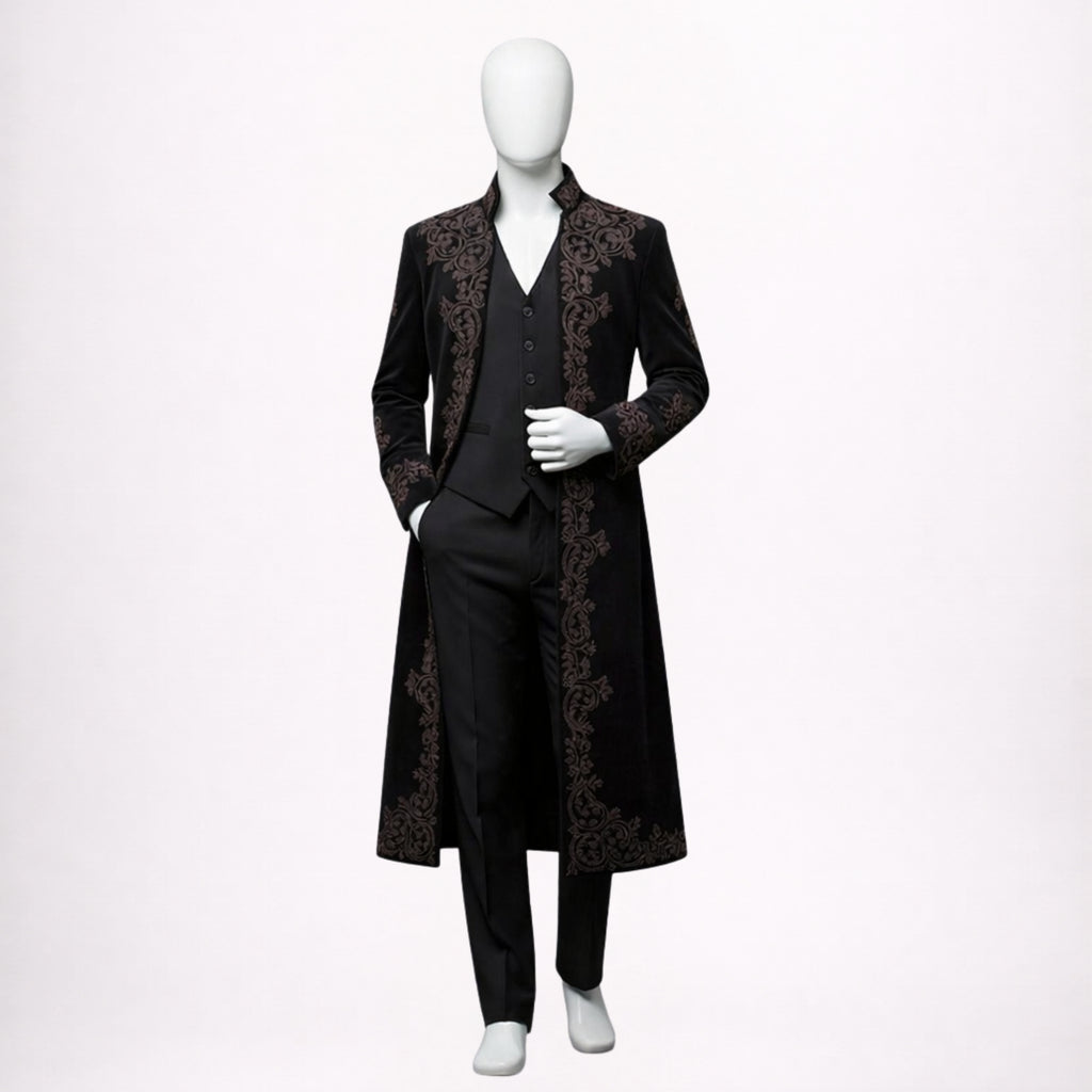 Men’s Gothic Velvet Coat Suit