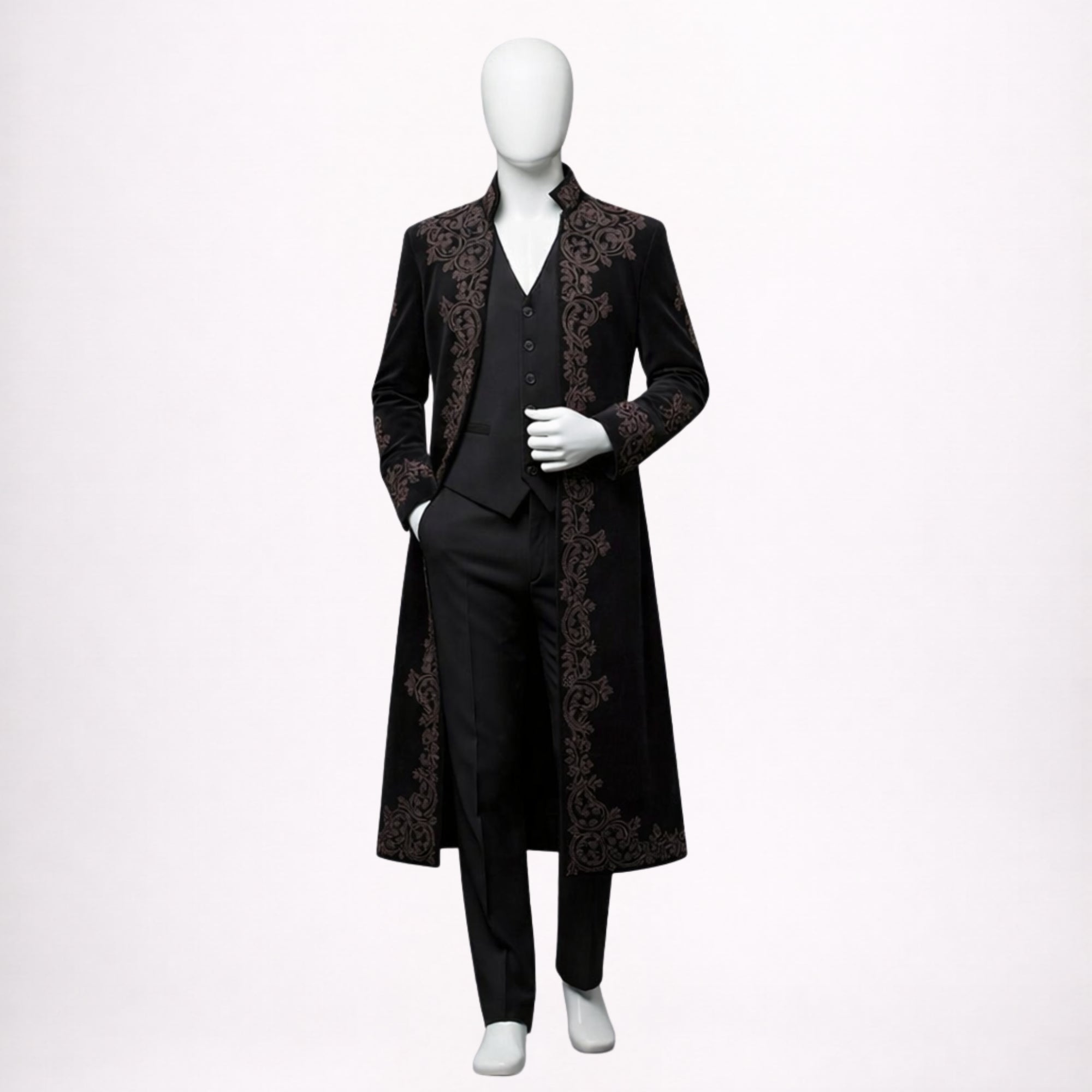 Men’s Gothic Velvet Coat Suit