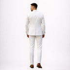 White Slim Fit Wedding Suit