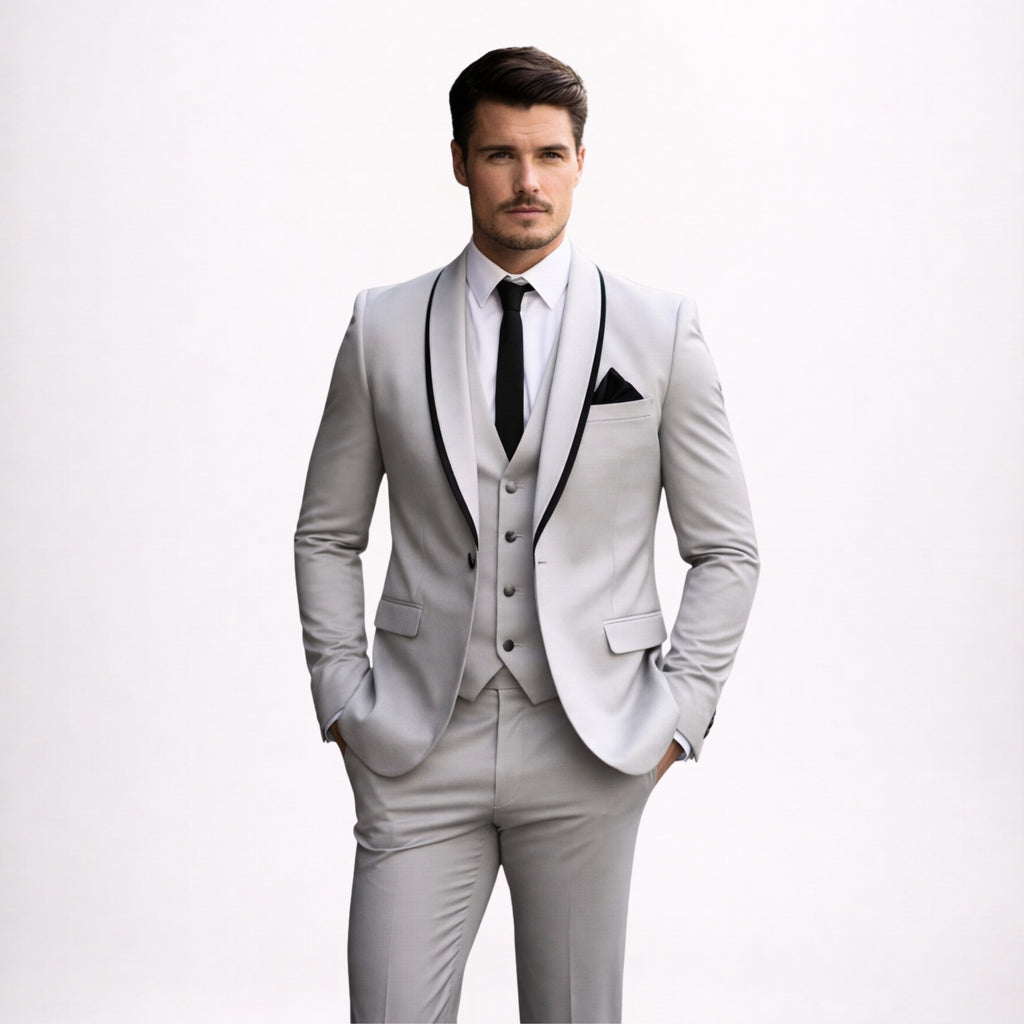Men’s Light Grey Formal Suit