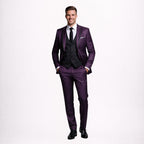 Luxury Purple Groom Suit