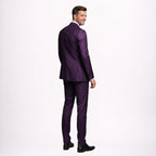 Luxury Purple Groom Suit