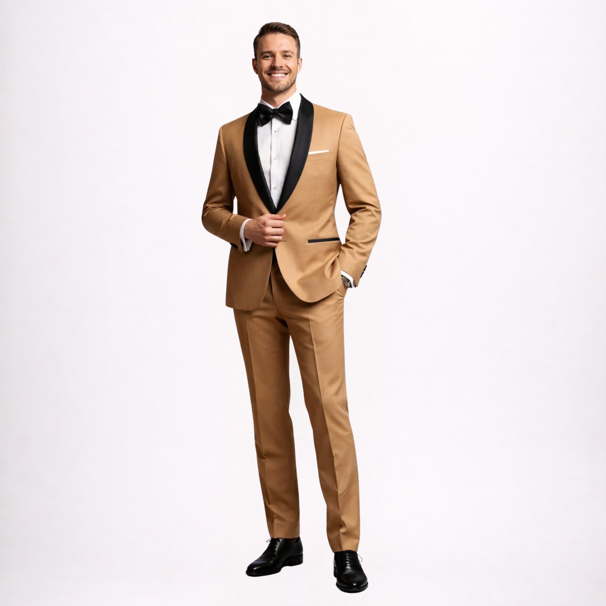 Camel Tuxedo Suit