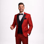 Tailored Formal Red Blazer