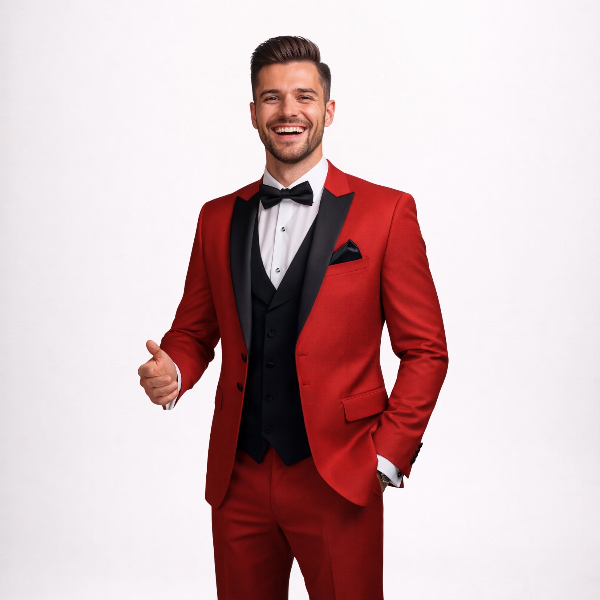 Tailored Formal Red Blazer