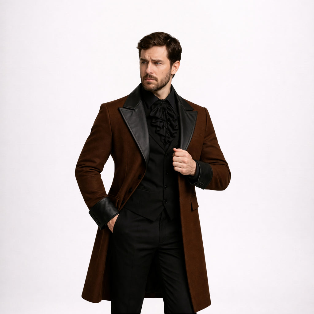 Gothic Brown Tailcoat for Men