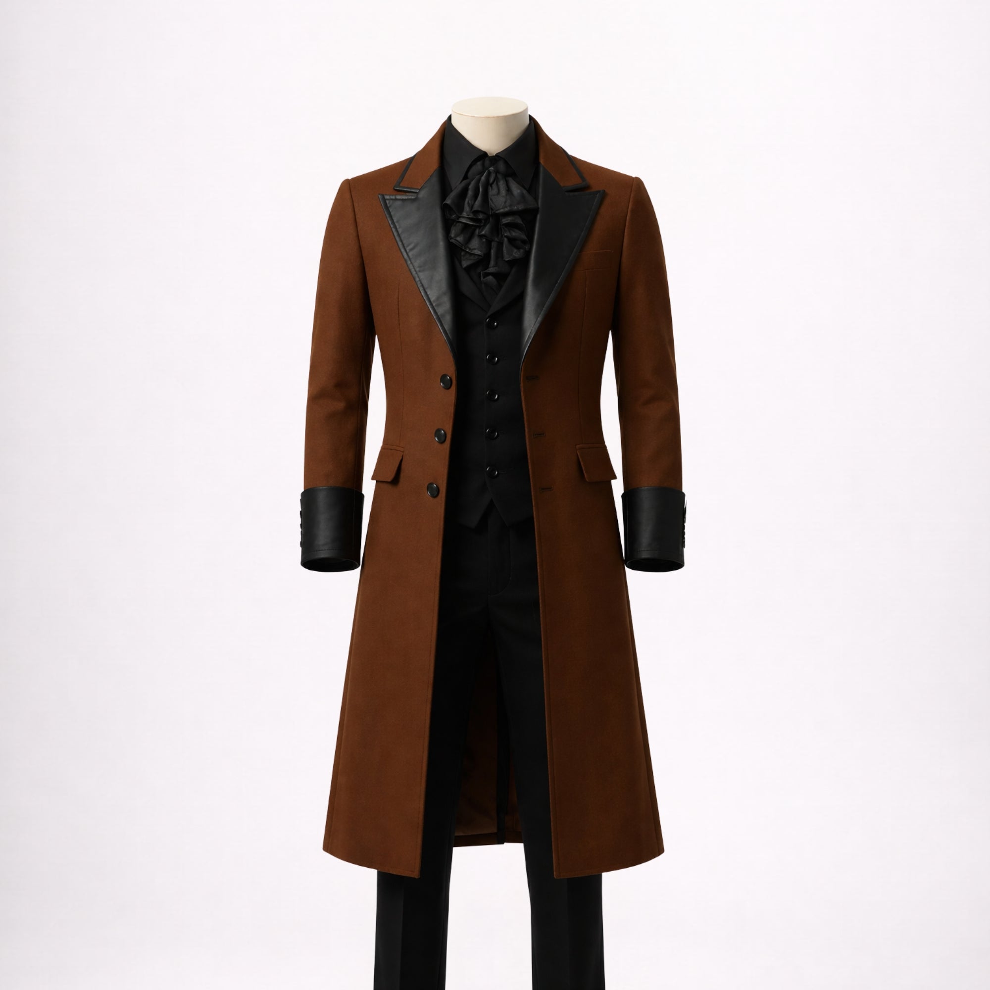 Gothic Brown Tailcoat for Men