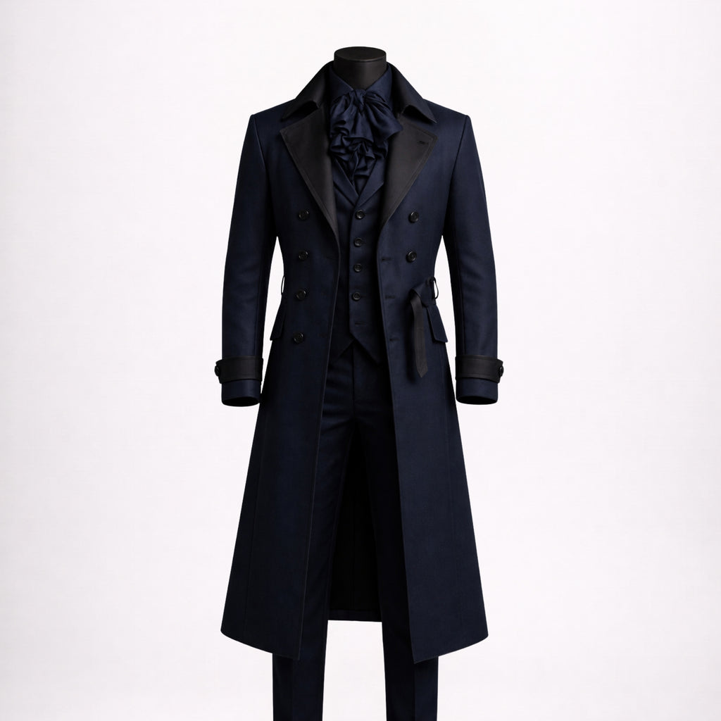 Victorian Men’s Coat Navy