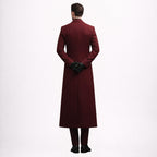 Men’s Burgundy Long Tailcoat