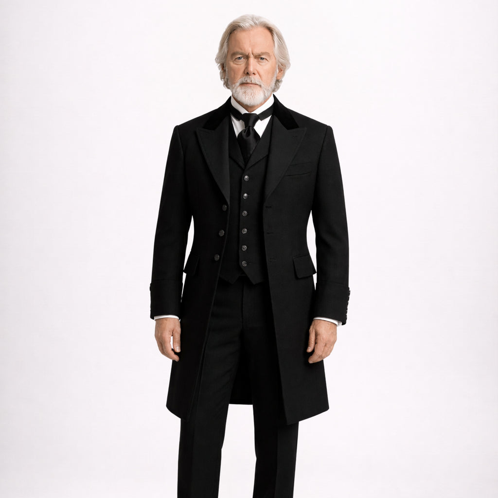 Black Victorian Tailcoat Suit