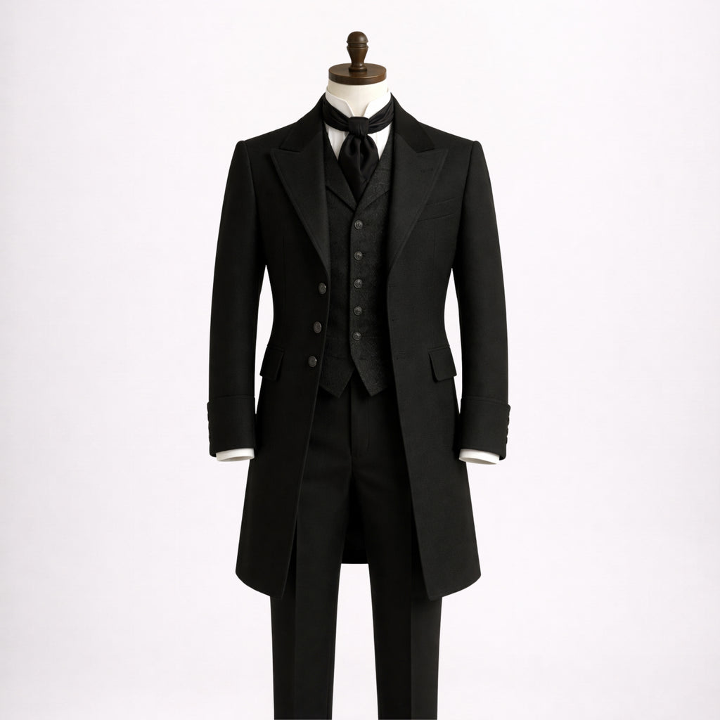 Black Victorian Tailcoat Suit