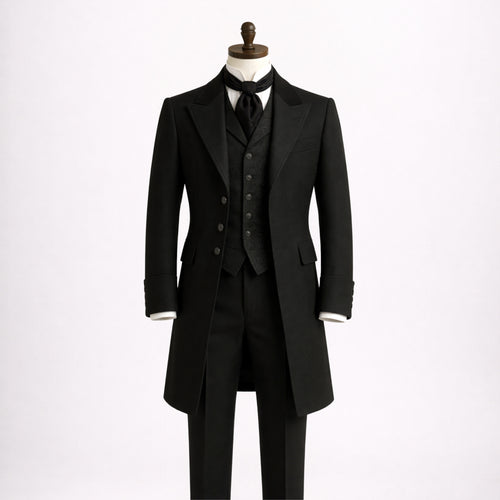 Black Victorian Tailcoat Suit