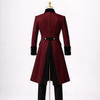 Burgundy Tailcoat Steampunk Outfit 3 Piece Suit