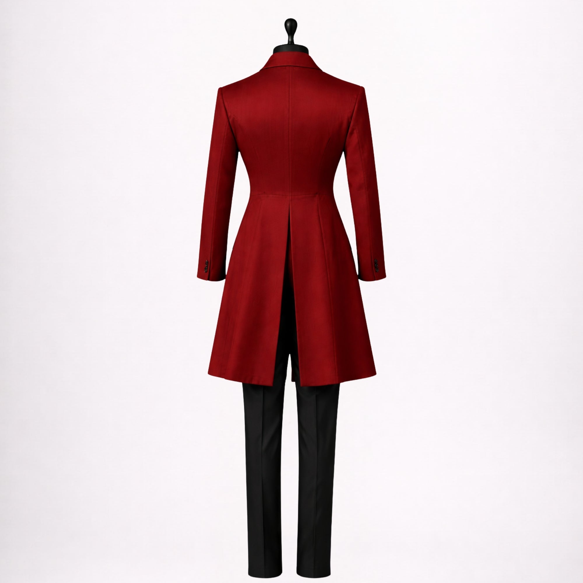 Men’s Red Victorian Suit with Tailcoat