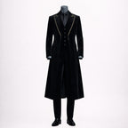 Black Velvet Gothic Wedding Suit Mens