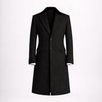 Tweed Three Piece Suit with Black Overcoat