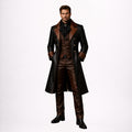 Victorian Gothic Leather Suit for Men