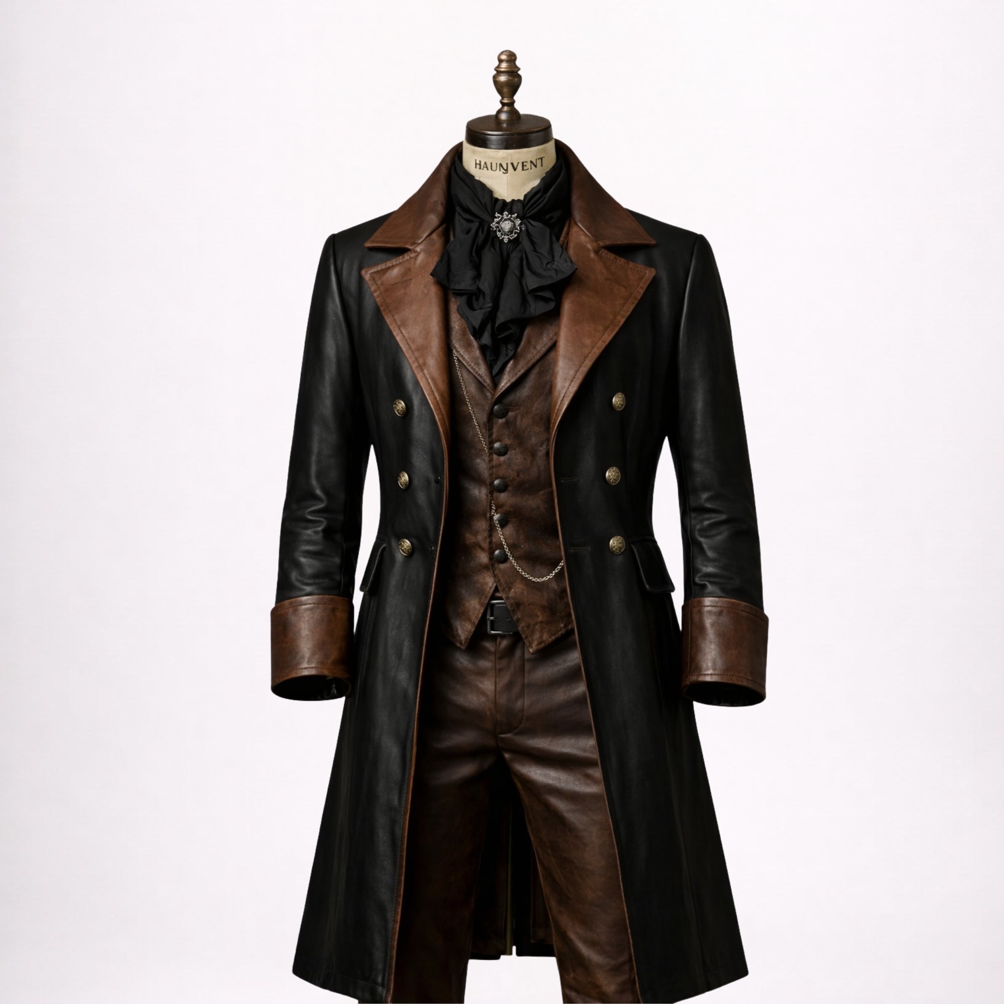 Victorian Gothic Leather Suit for Men