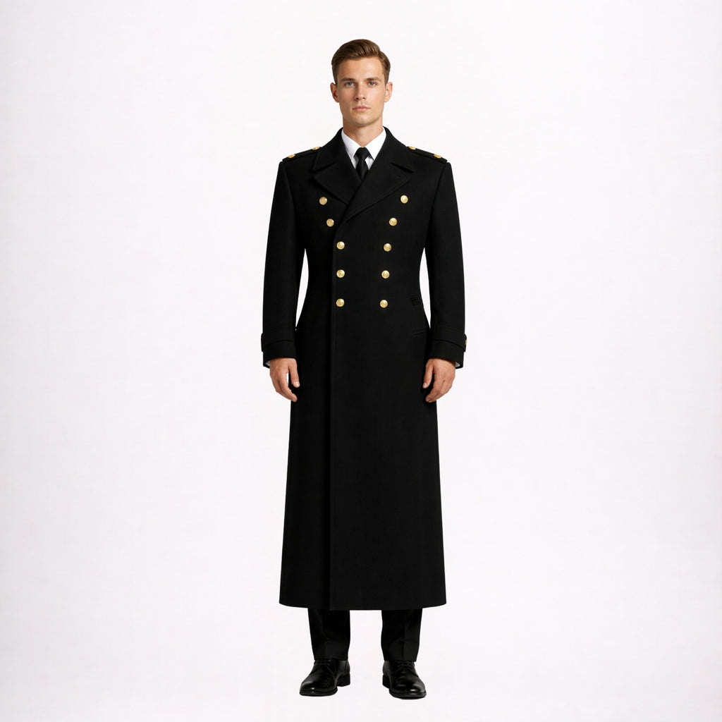 Military Officer Greatcoat for Men