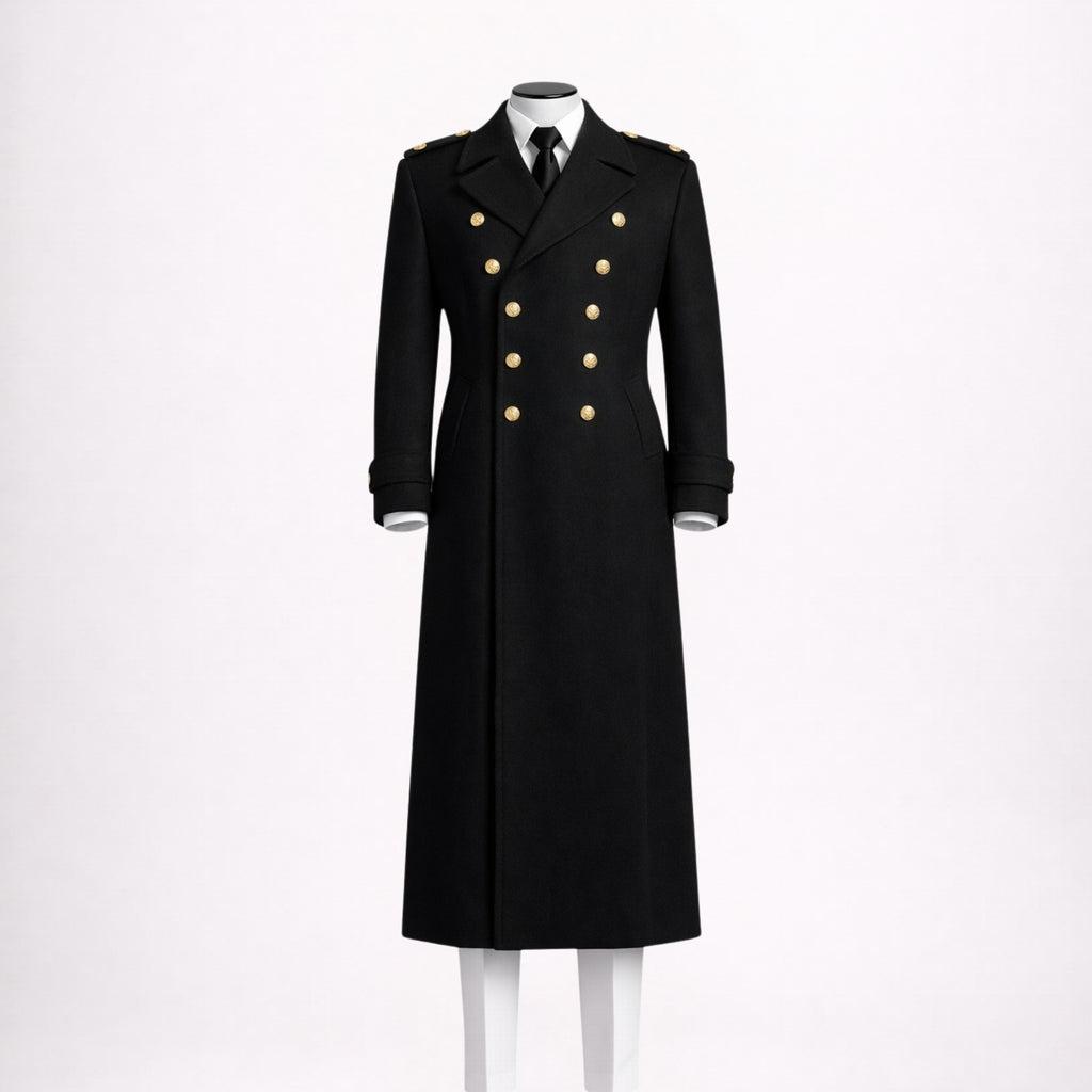 Military Officer Greatcoat for Men
