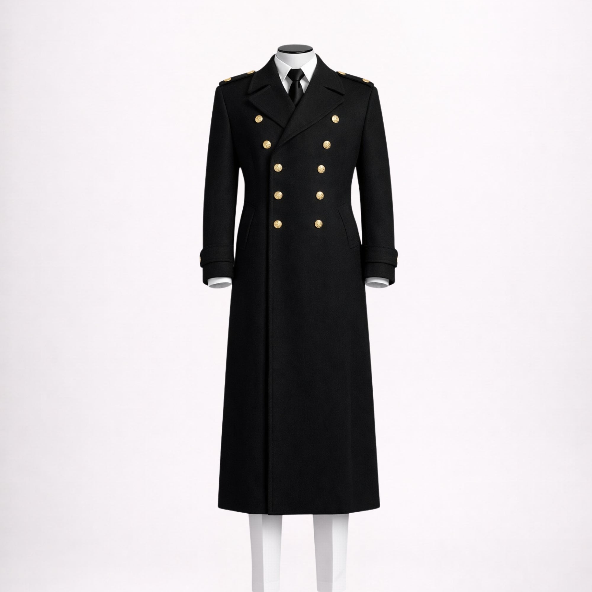 Military Officer Greatcoat for Men