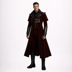 Burgundy Velvet Gothic Victorian Coat