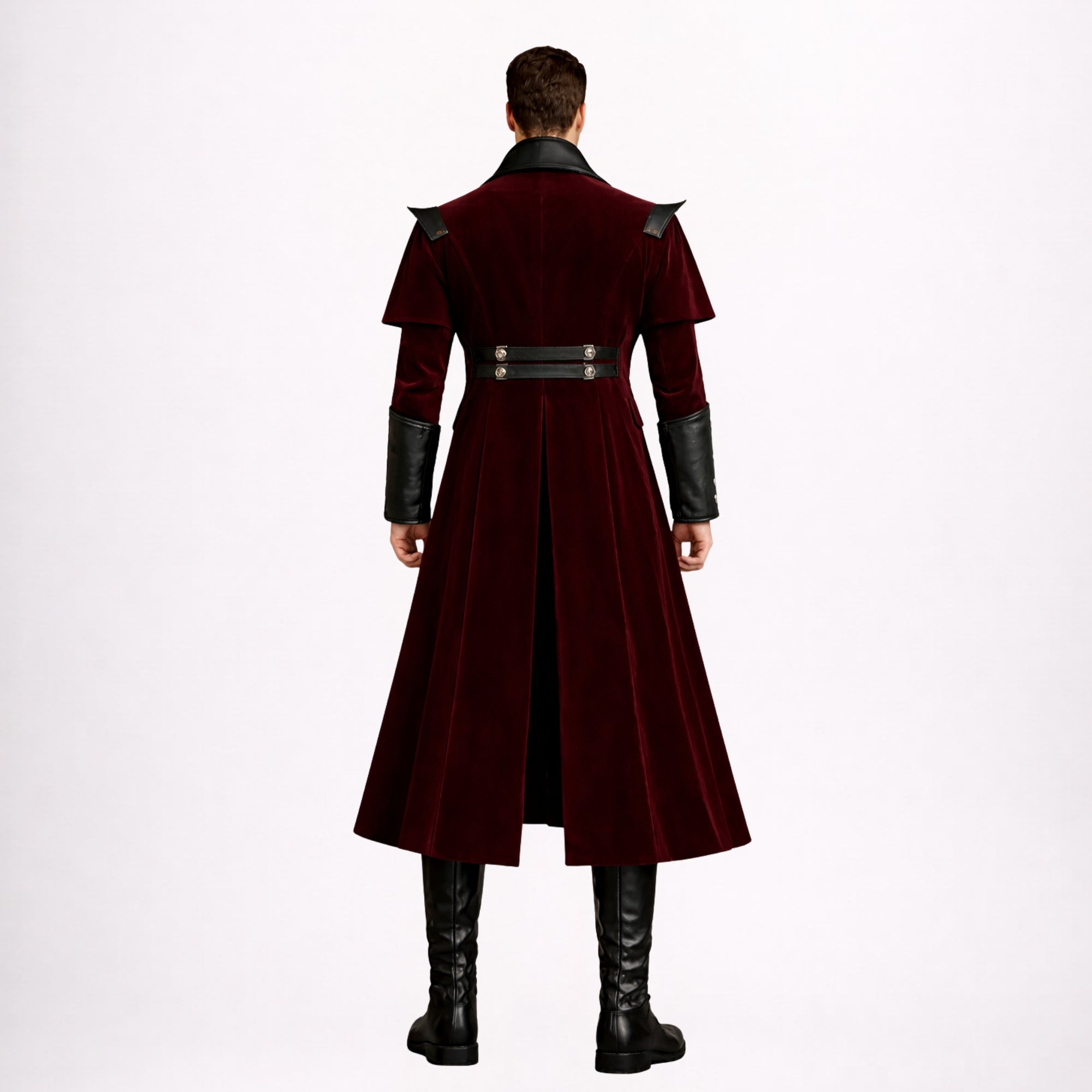 Burgundy Velvet Gothic Victorian Coat