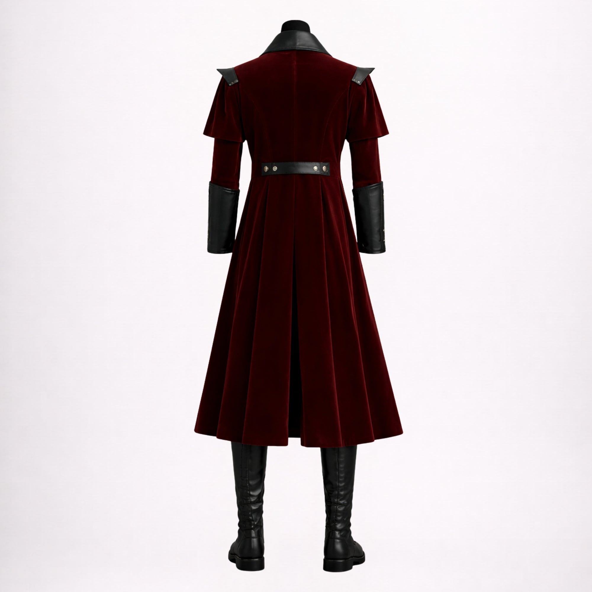Burgundy Velvet Gothic Victorian Coat