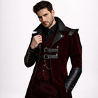 Burgundy Velvet Gothic Victorian Coat