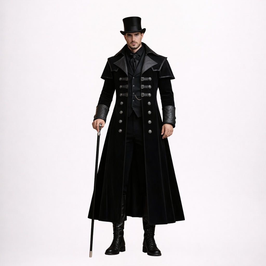 Regal Gothic Victorian Men’s Coat