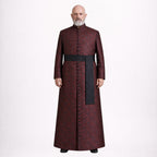 Red Gothic Cassock Robe Mens Victorian Priest Coat