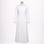 Pure White Catholic Cassock for Priest