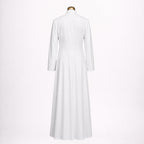 Pure White Catholic Cassock for Priest