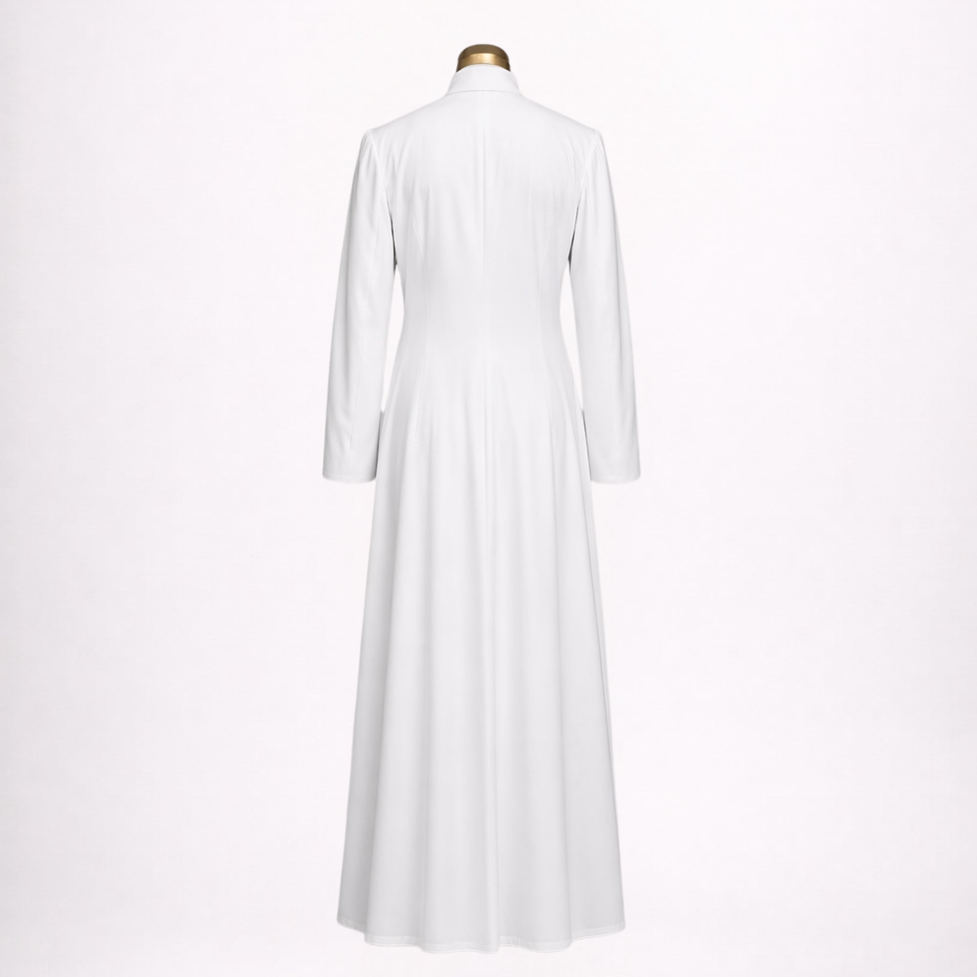 Pure White Catholic Cassock for Priest