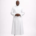 Pure White Catholic Cassock for Priest