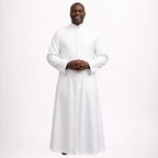 Pure White Catholic Cassock for Priest