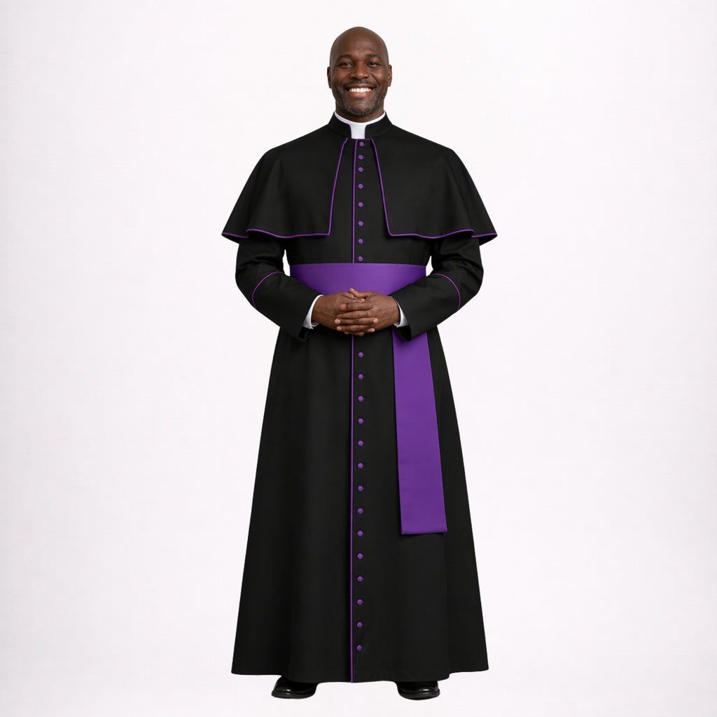 Catholic Cassock with Purple Trim