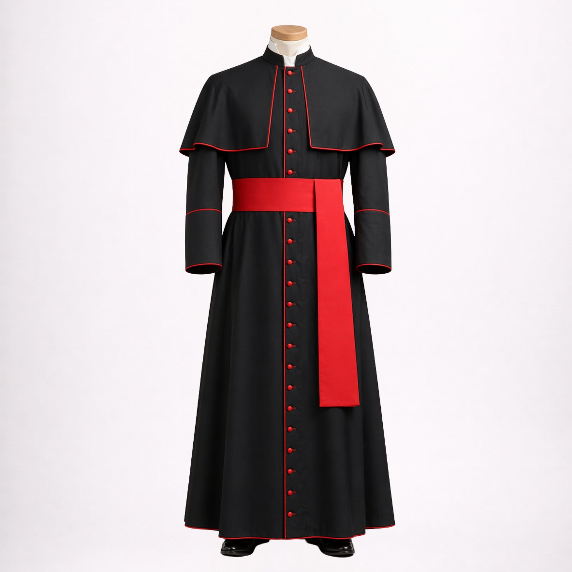 Catholic Cassock with Red Trim