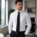 Black Solid Color Men’s Tie