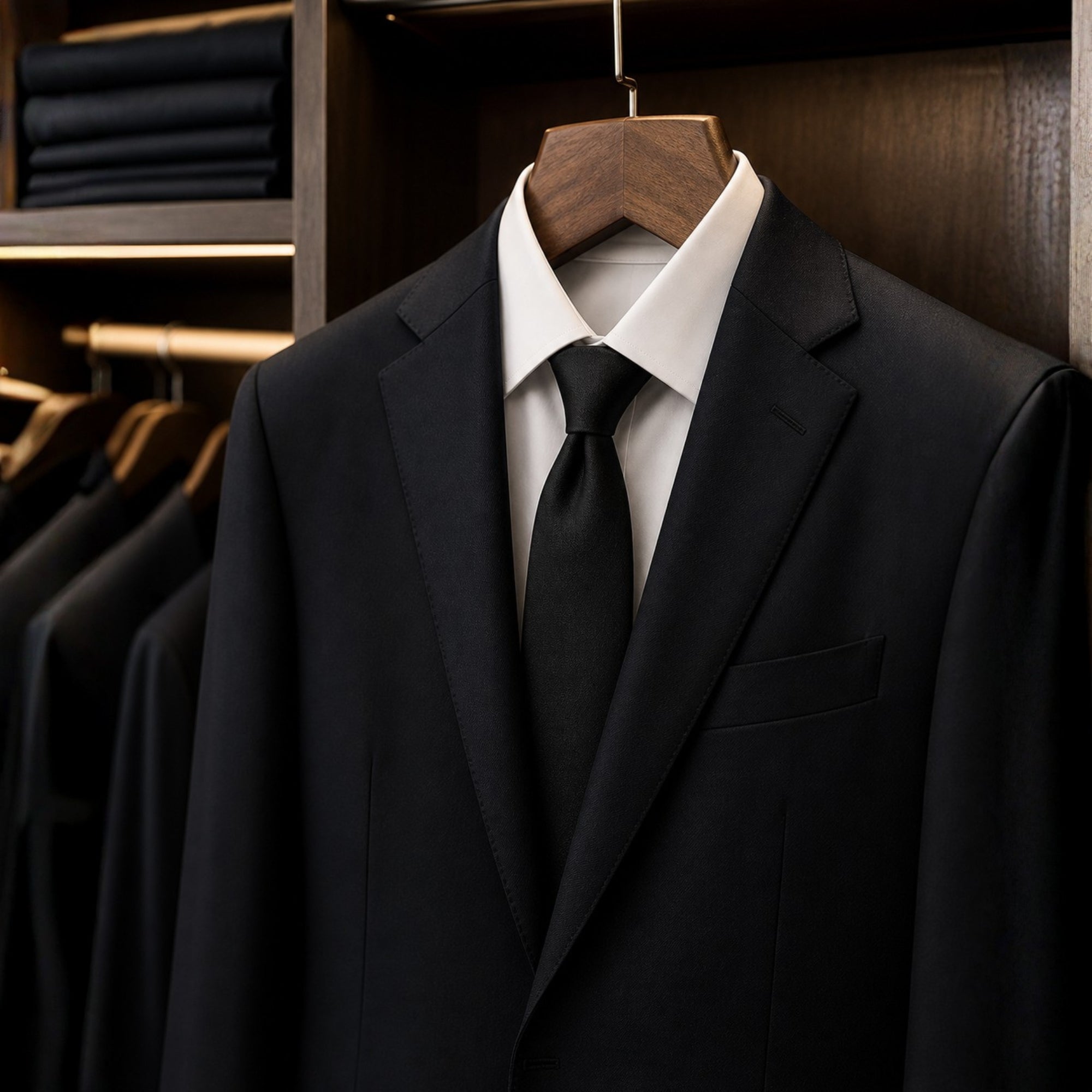 Black Solid Color Men’s Tie