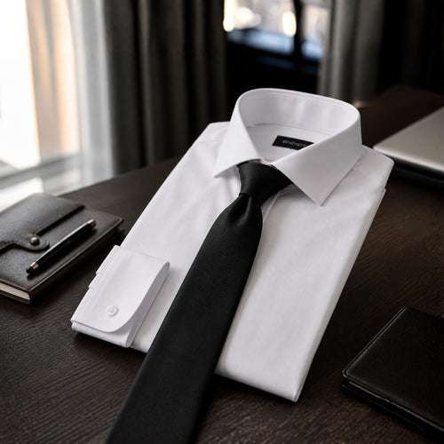 Black Solid Color Men’s Tie