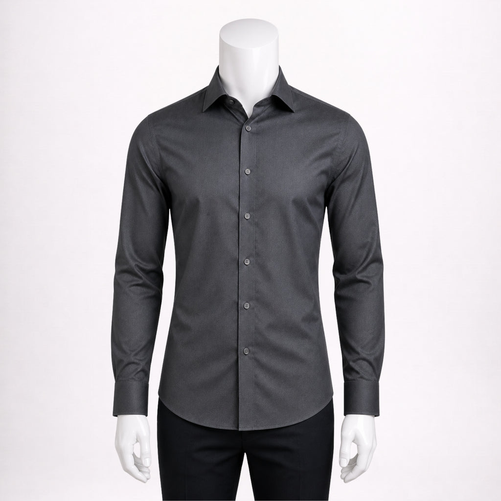 Men’s Formal Charcol Grey Cotton Shirt