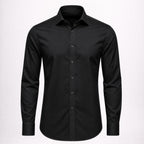 Men’s Formal Black Cotton Shirt
