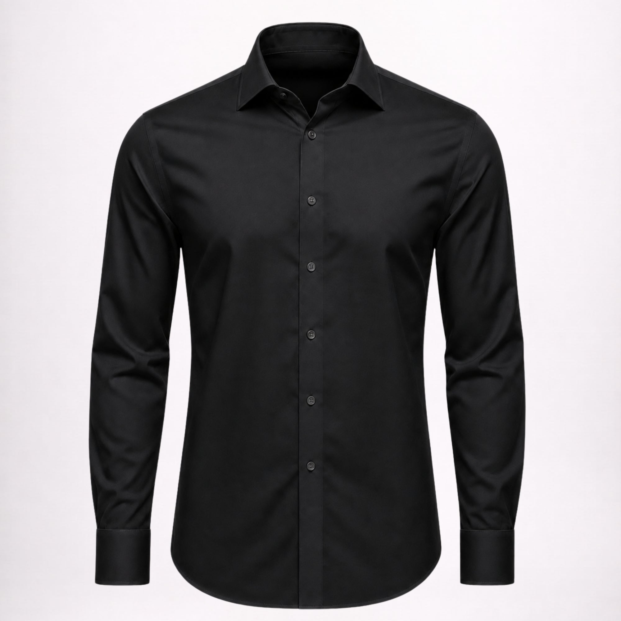 Men’s Formal Black Cotton Shirt