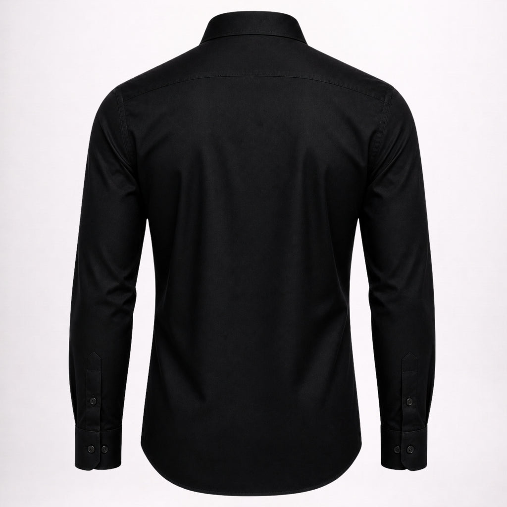 Men’s Formal Black Cotton Shirt
