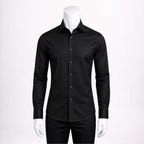Men’s Formal Black Cotton Shirt