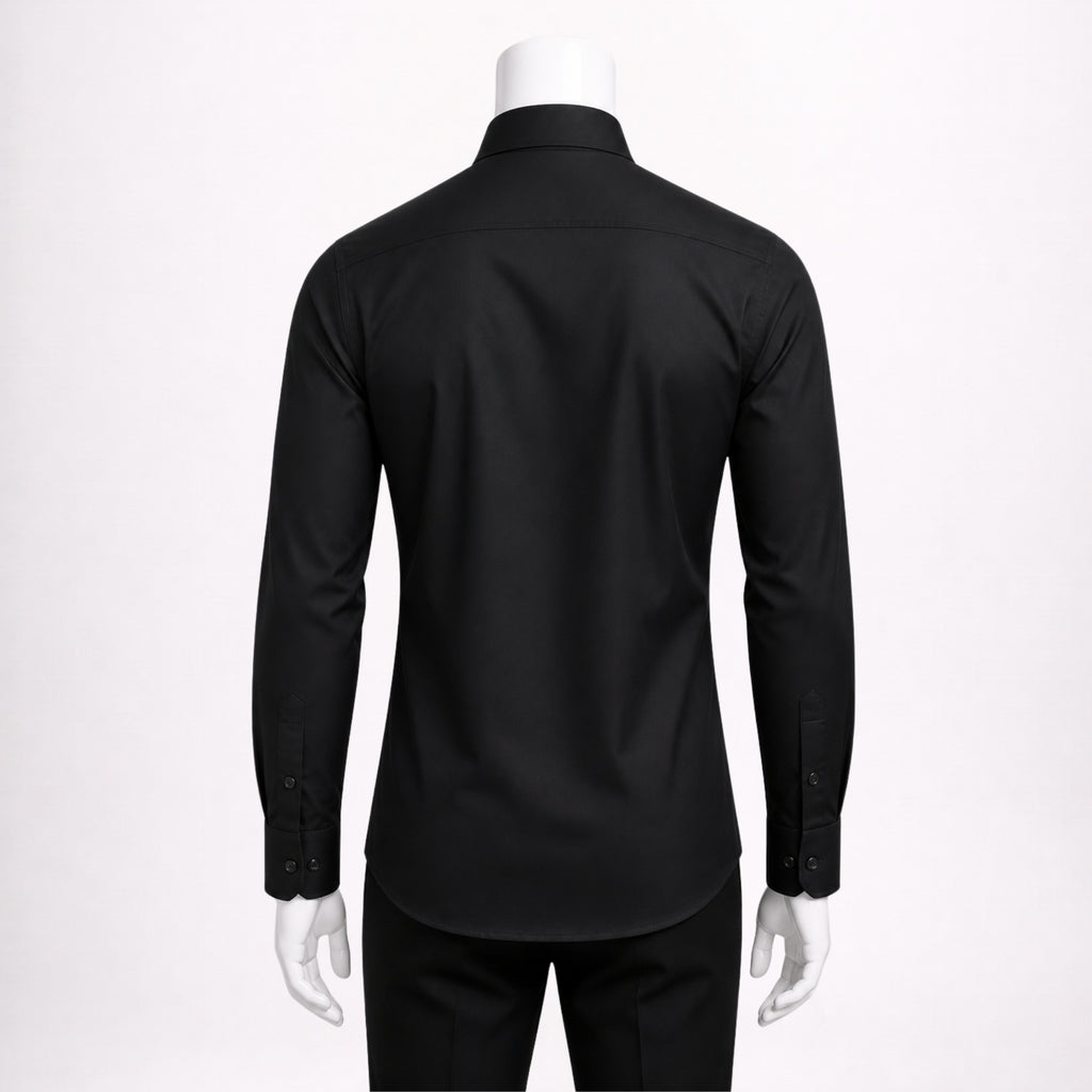 Men’s Formal Black Cotton Shirt